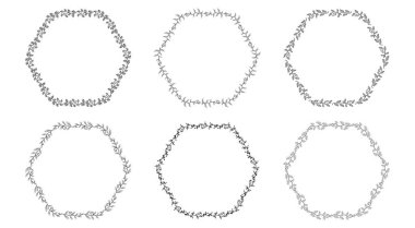 Beyaz arka plan üzerinde dekoratif öğeleri kümesi