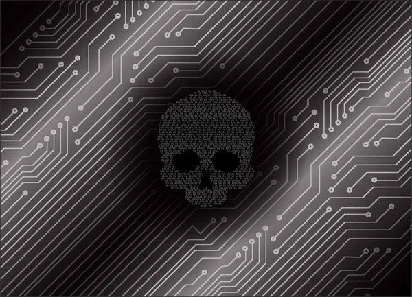 dijital duvar kağıdı, kafatası ile arkaplan kodları