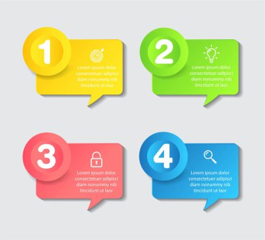 Boş konuşma baloncukları seti arkaplanı