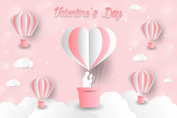 Февраля Плакат Валентинки День Любви Векторная Иллюстрация — стоковый вектор