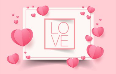 Sevgililer Günü konsept vektör illüstrasyonunuz kutlu olsun. 