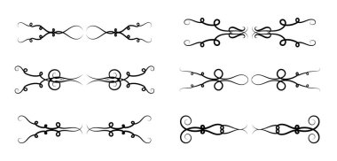 Sınırlar Ögeleri Koleksiyonu Ayarla, Süsleme Vektörü