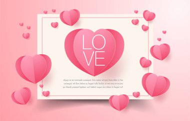 Sevgililer Günü konsept vektör illüstrasyonunuz kutlu olsun. 