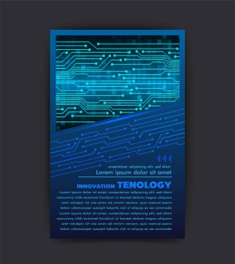 Broşür tasarım şablonu vektörü. Soyut kapak kitabı mavi portföy minimal sunum posteri. A4 düzeni konsepti. Broşürler iş dergisi bildiriyor. pankart metin kutusu