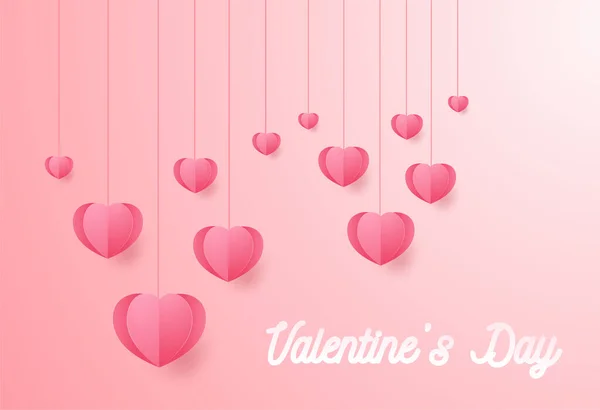 Happy Valentine Day Konzept Vektor Illustration Hintergrund — Stockvektor