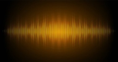 Ses dalgaları salınıyor karanlık ışık