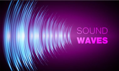 Ses dalgaları salınıyor karanlık ışık