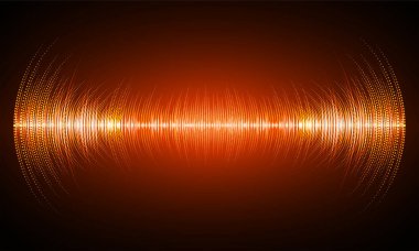 Ses dalgaları salınıyor karanlık ışık