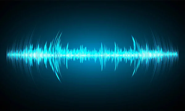 Звукові Хвилі Коливання Темного Світла — стоковий вектор