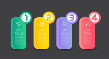 İş bilgisi şablonunun vektör illüstrasyonu