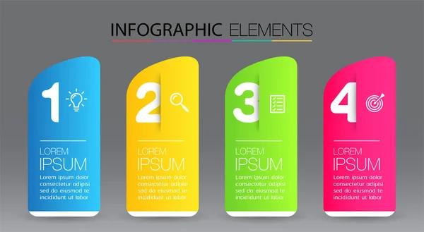 Vektor Készlet Üzleti Infografika Elemek — Stock Vector