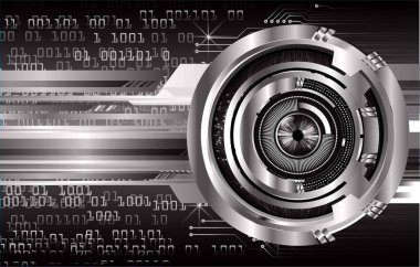 göz siber devre gelecekteki teknoloji konsepti