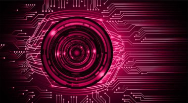 göz siber devre gelecekteki teknoloji konsepti