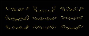 Soyut vektör illüstrasyonu seti