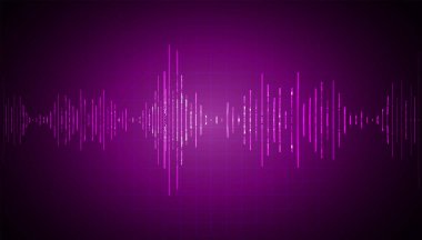 Ses dalgaları titreşen karanlık ışık, soyut fütüristik duvar kağıdı, dijital arkaplan 