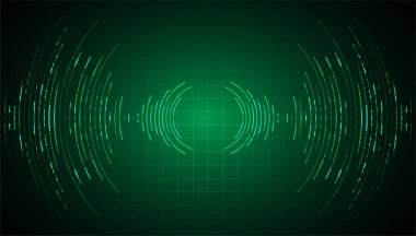 Ses dalgaları titreşen karanlık ışık, soyut fütüristik duvar kağıdı, dijital arkaplan 