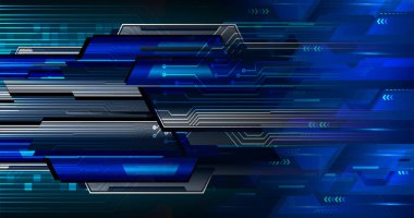 Siber devre geleceğin teknolojisi konsepti. soyut gelecek duvar kağıdı, dijital arkaplan 