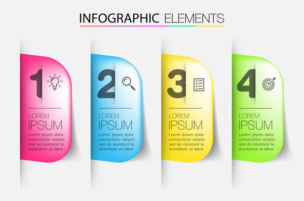 vector abstract business infographic template for workflow layout.