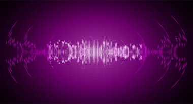 Ses dalgaları salınıyor karanlık ışık
