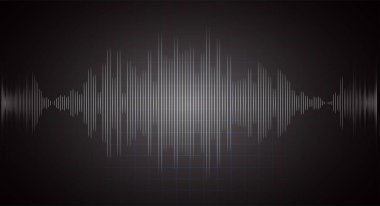 Ses dalgaları salınıyor karanlık ışık