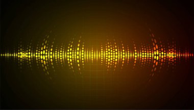 Ses dalgaları salınıyor karanlık ışık