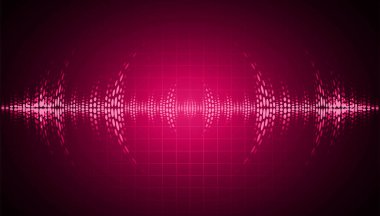 Ses dalgaları salınıyor karanlık ışık