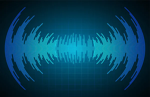 Ses dalgaları salınıyor karanlık ışık