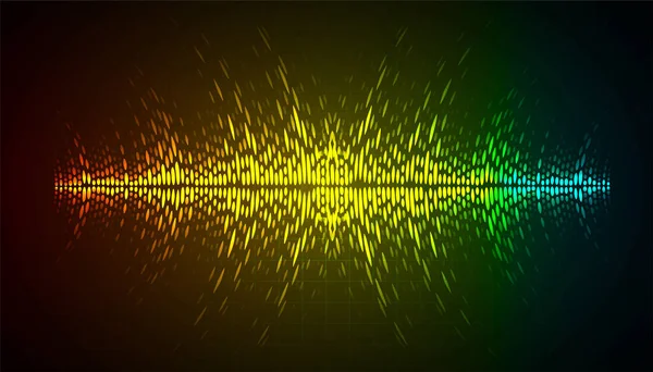 Ses dalgaları salınıyor karanlık ışık