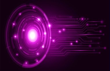 göz siber devre gelecekteki teknoloji konsepti