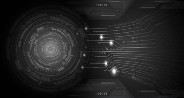 göz siber devre gelecekteki teknoloji konsepti