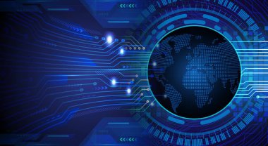 Siber devre gelecekteki teknoloji kavramı