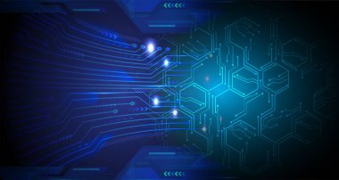 Siber devre gelecekteki teknoloji kavramı