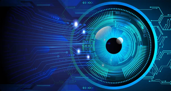 göz siber devre gelecekteki teknoloji konsepti