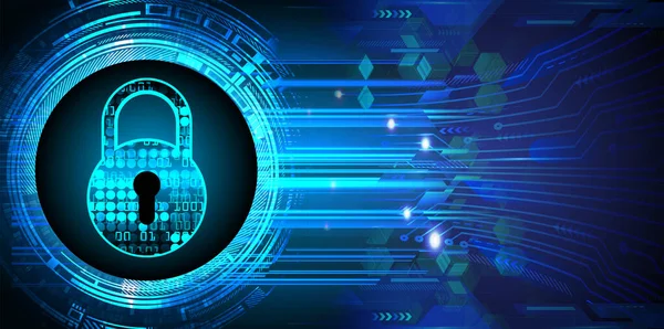 Sayısal arkaplan ve siber güvenlik konusunda kapatılmış asma kilit
