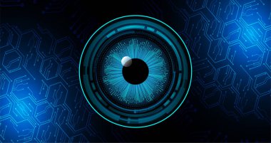 göz siber devre gelecekteki teknoloji konsepti