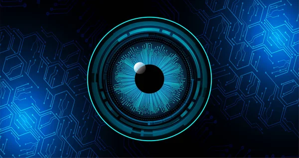 göz siber devre gelecekteki teknoloji konsepti