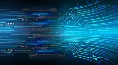 cyber circuit, future technology concept