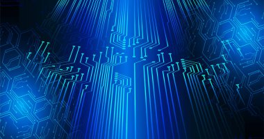 Siber devre, gelecekteki teknoloji konsepti 