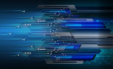 Siber devre, gelecekteki teknoloji konsepti 