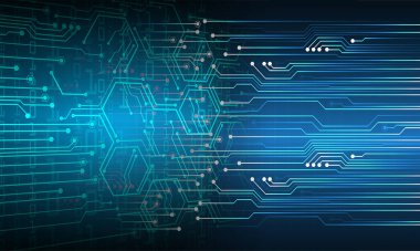 Siber devre, gelecekteki teknoloji konsepti 