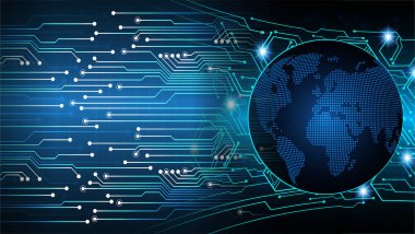 Siber devre, gelecekteki teknoloji konsepti 