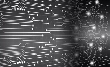 Siber devre, gelecekteki teknoloji konsepti 