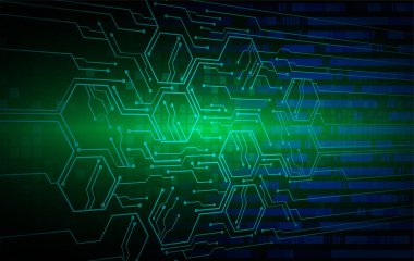 Siber devre, gelecekteki teknoloji konsepti 