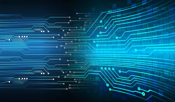 Cyber Circuit Future Technology Concept — Stok Vektör