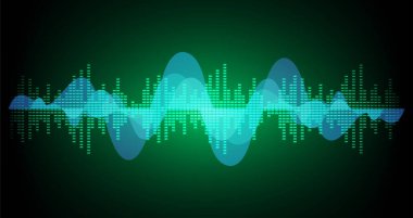 Dijital modern fütüristik eşitleyici arkaplan, vektör tasarımı