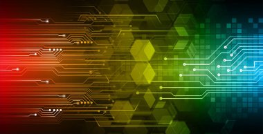 Devre kartı ile soyut arkaplan