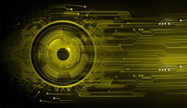 göz siber devre gelecekteki teknoloji konsepti