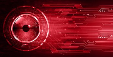 göz siber devre gelecekteki teknoloji konsepti