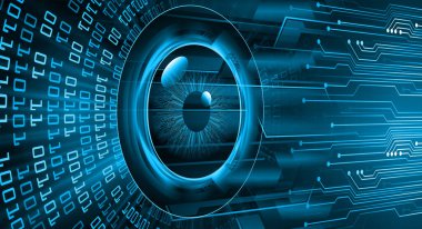 Siber güvenlik kavramının vektör çizimi