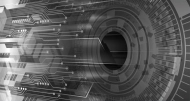 göz siber devre gelecekteki teknoloji konsepti